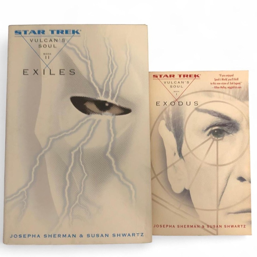 Star Trek Vulcan's Soul  Book I & II Exiles Exodus One & Two 1st Prints Edition